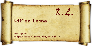 Kész Leona névjegykártya